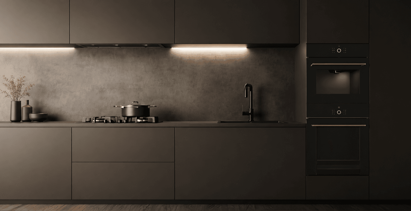 Premium kitchen appliances in a modern Indian kitchen