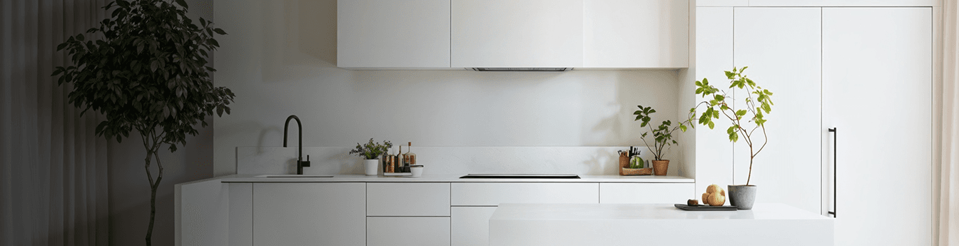 Modern kitchen featuring hood and hob combo offer