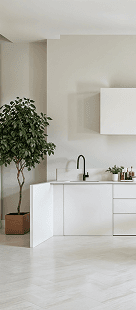 Built-in oven in modern kitchen